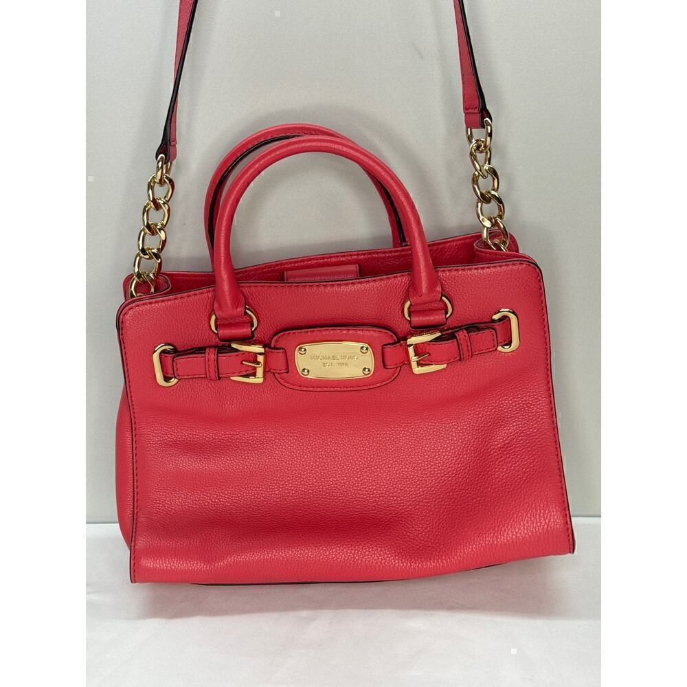 Michael Kors Hamilton Medium East West Leatherโ Tote Bag Watermelon RET: $328